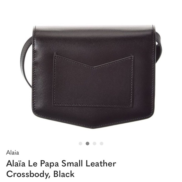 NWT Alaia Le Papa Black Leather Bag - Picture 2 of 4